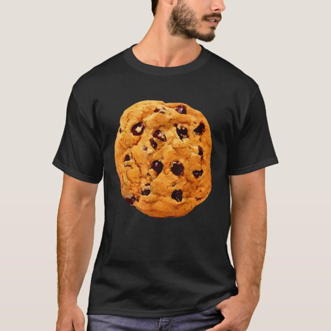 Giant Chocolate Chip Cookie  T Shirt (Framsida)