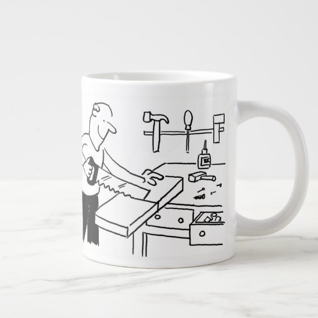 Giant Coffee Mugg med Carpenter Illustration Jumbo Mugg (Höger)