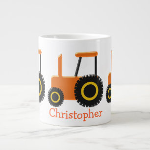 Giant Coffee Orange Tractor Mugg Jumbo Mugg
