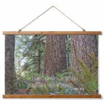 Giant Conifer Forest och John Muir Nature Quote