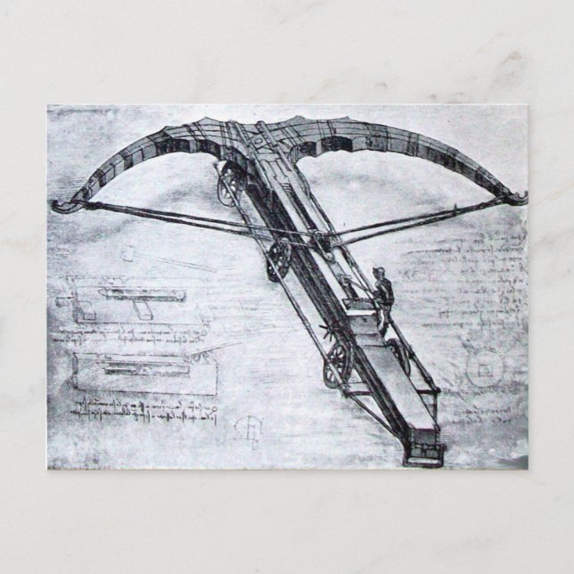 GIANT CROSSBOW ,Antique Parchment Vykort (Framsida)