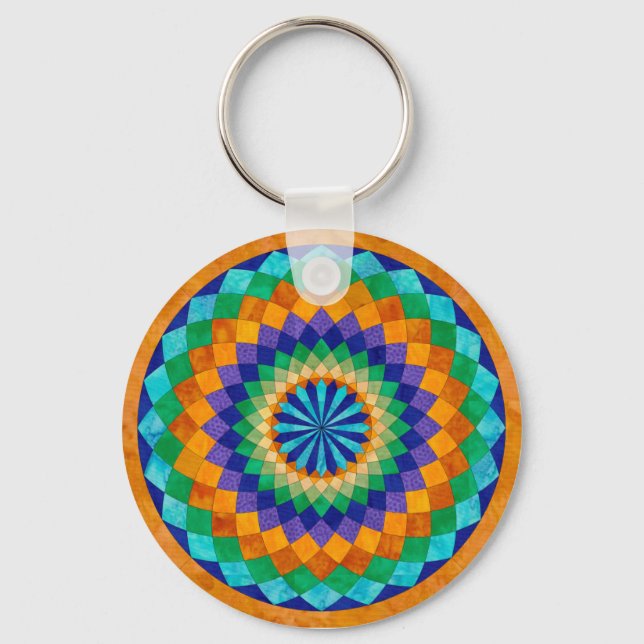 Giant Dahlia Keychain Nyckelring (Framsida)