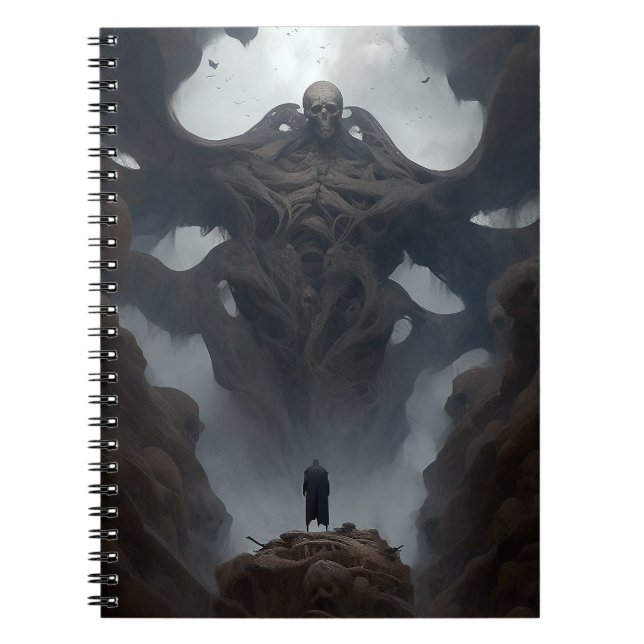 Giant Demon CreatMörk Fantasy Horror Anteckningsbok (Framsidan)