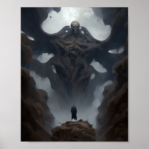 Giant Demon CreatMörk Fantasy Horror Poster
