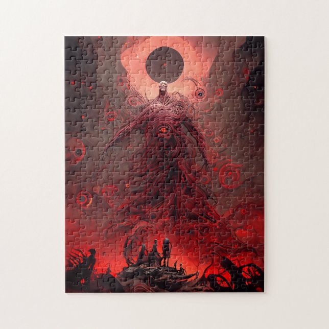 Giant Demon CreatMörk Fantasy Horror Pussel (Vertikal)