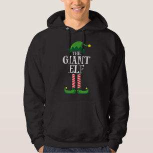 Giant Elf Matching Family jul Party Hoodie
