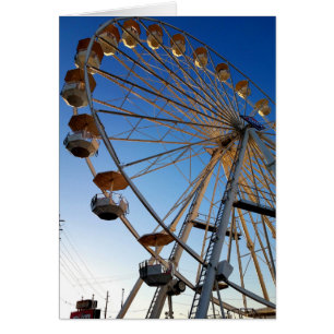 Giant Ferris Wheel State Fair Carnival Ride Photo Hälsningskort