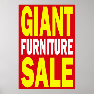 GIANT FURNITURE SALE - DETAIL POSTER SIGN