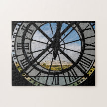 Giant glass klocka på Musée d'Orsay - Paris