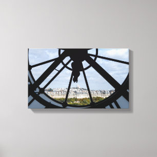 Giant glass-klocka vid Musée d'Orsay - Paris Canvastryck