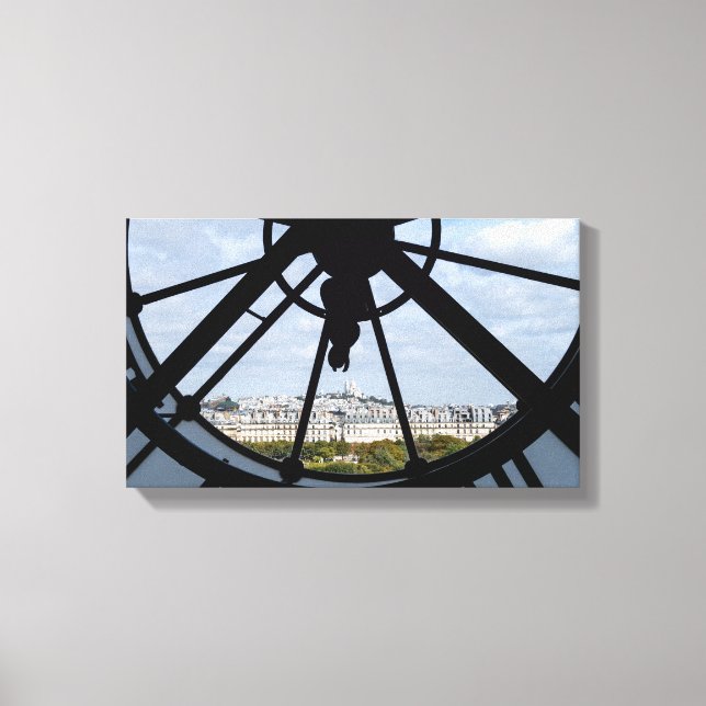 Giant glass-klocka vid Musée d'Orsay - Paris Canvastryck (Framsida)