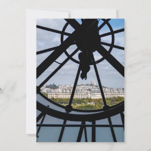 Giant glass-klocka vid Musée d'Orsay - Paris Inbjudningar