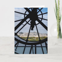 Giant glass-klocka vid Musée d'Orsay - Paris