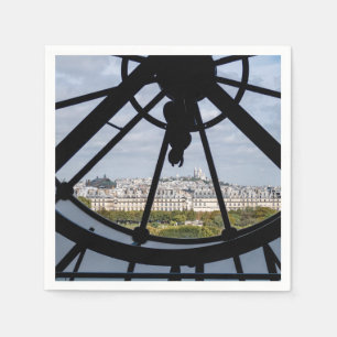 Giant glass-klocka vid Musée d'Orsay - Paris Pappersservett
