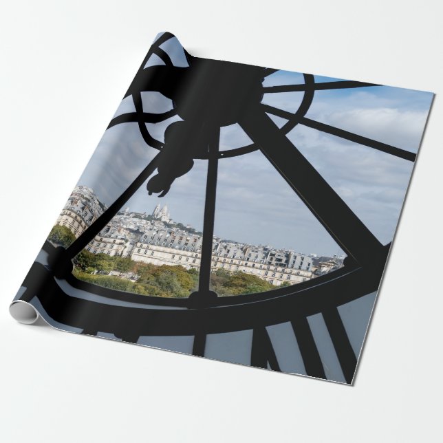 Giant glass-klocka vid Musée d'Orsay - Paris Presentpapper (Utrullad)