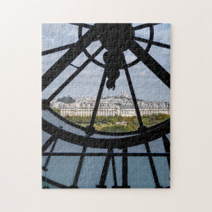 Giant glass-klocka vid Musée d'Orsay - Paris Pussel