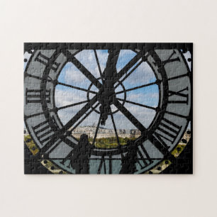 Giant glass-klocka vid Musée d'Orsay - Paris Pussel