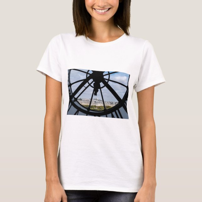 Giant glass-klocka vid Musée d'Orsay - Paris T Shirt (Framsida)