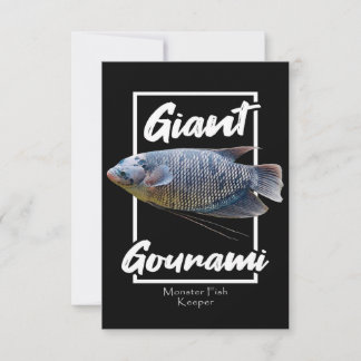 Giant Gourami Monster Fish |Aquarium Älskare OSA Kort
