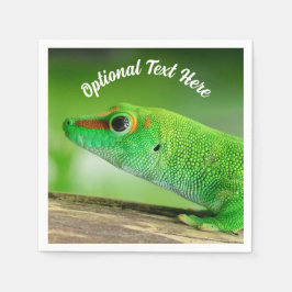 Giant Grönt Day Gecko - Phelsuma grandis Pappersservett