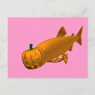 Giant Halloween Trout Vykort