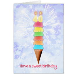 Giant Ice Cream 40:e födelsedagen Hälsningskort