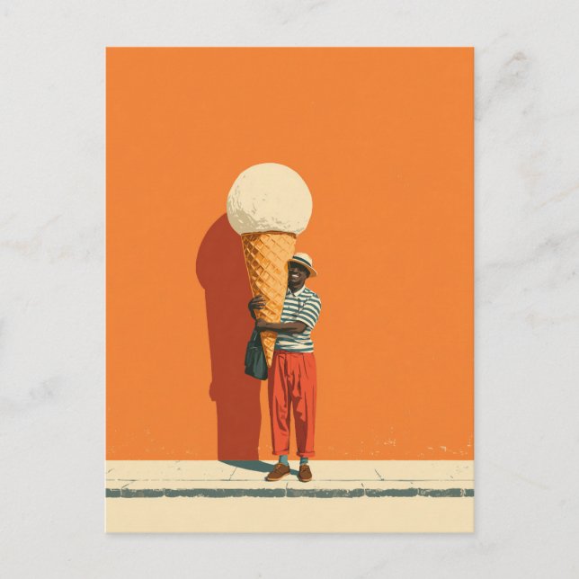 Giant Ice Cream Delight Vykort (Framsida)