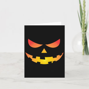 Giant Jack O'Lantern Ansikte Halloween Pumpkin Rol Kort