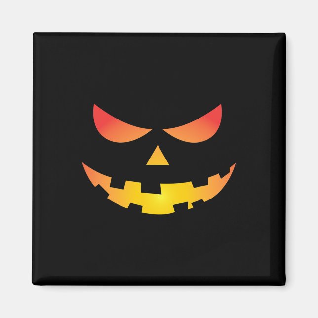 Giant Jack O'Lantern Ansikte Halloween Pumpkin Rol Magnet (Framsidan)