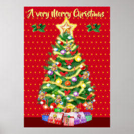 Giant Julgran poster julklamar