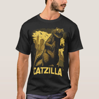 Giant Kaiju Cat Monster Catzilla T Shirt
