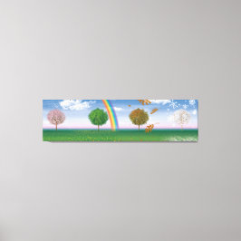 Giant-kanvastryck fyra säsonger - unik digital kon canvastryck