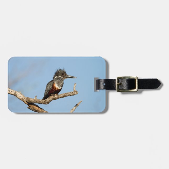 Giant Kingfisher Bagagebricka (Horisontell Framsida)