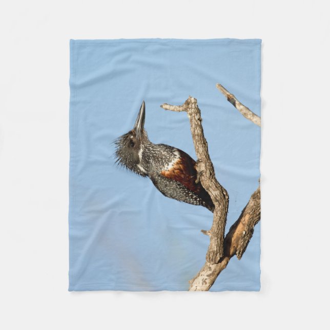 Giant Kingfisher Fleecefilt (Framsidan)