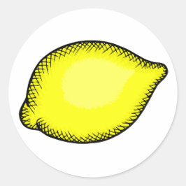 Giant Lemon Runt Klistermärke