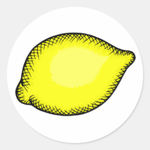 Giant Lemon Runt Klistermärke