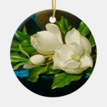 Giant Magnolias on a Blue Velvet Trasa (Heade)