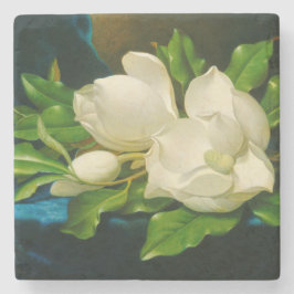Giant Magnolias on a Blue Velvet Trasa (Heade) Stenunderlägg