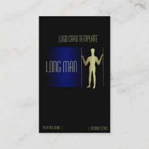 Giant Man Simple Guld Logotyp Visitkort
