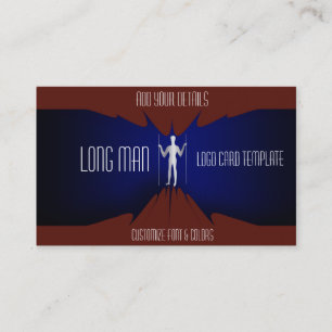 Giant Man Simple Silver Logotyp Visitkort