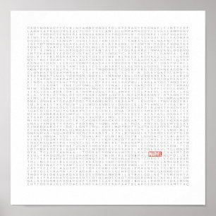 Giant Marvel Thed Wordsearch Poster