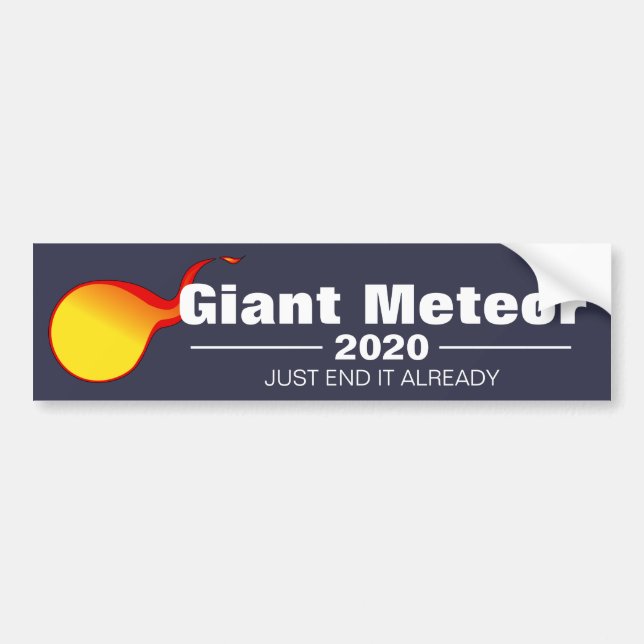 Giant Meteor 2020 Bumper Sticker Bildekal (Framsidan)