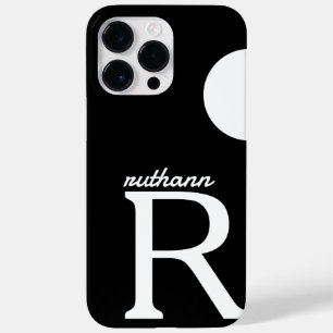 Giant Monogram Simple Black and White