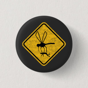 Giant Mosquitoes Warning Road Sign Knapp