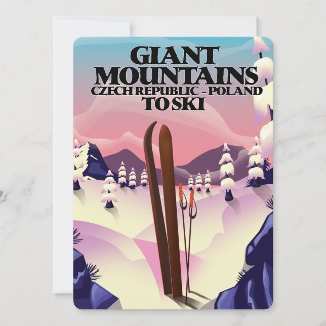 Giant Mountains Poland-affisch. (Framsida)