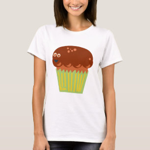 Giant Muffin Character Funny Tecknad Tee
