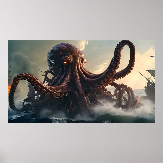 Giant Octopus Poster (Framsidan)
