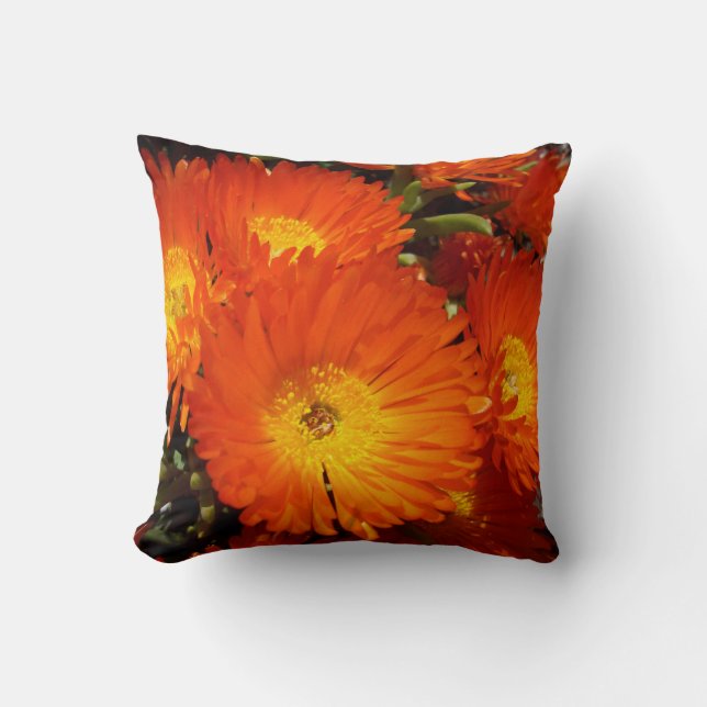 Giant Orange Daisys Kudde (Framsida)