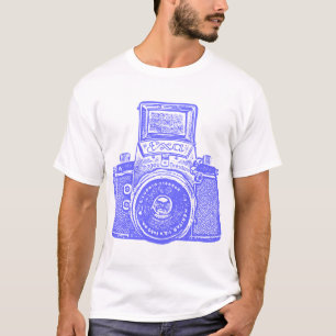 Giant Öster German Camera - Electric Blue T-shirt