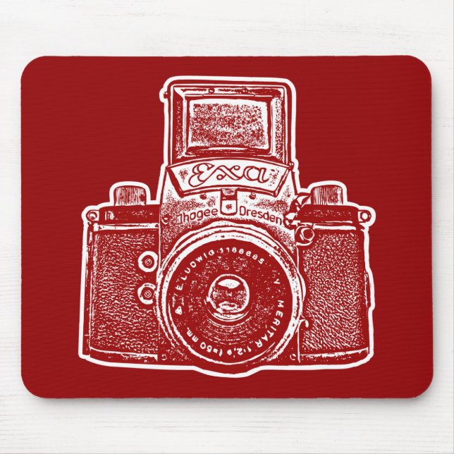 Giant Öster German Camera - Maroon and White Musmatta (Framsidan)